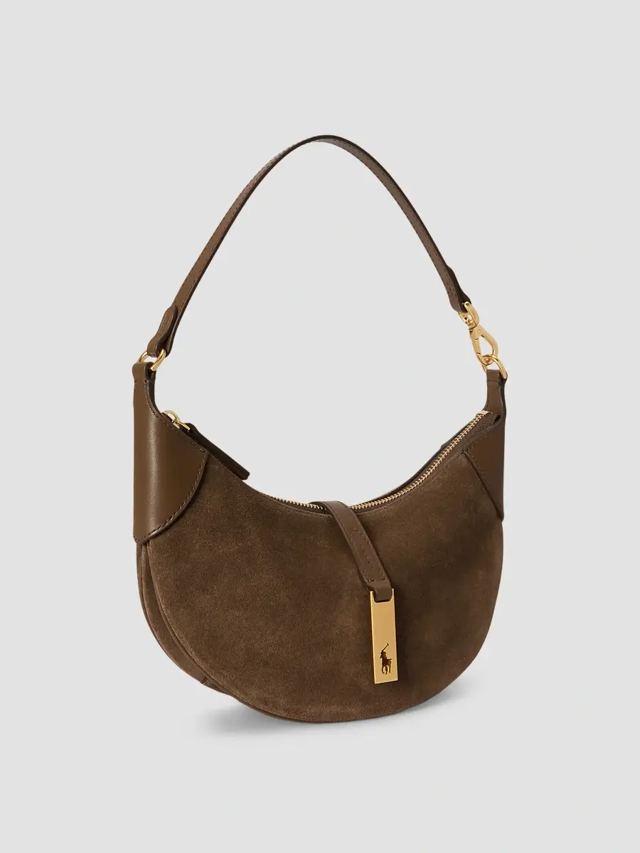 Polo Ralph Lauren Women's Suede Shoulder Bag | Thumbnail 5 Polo Ralph Lauren Women's Suede Shoulder Bag | Thumbnail 5