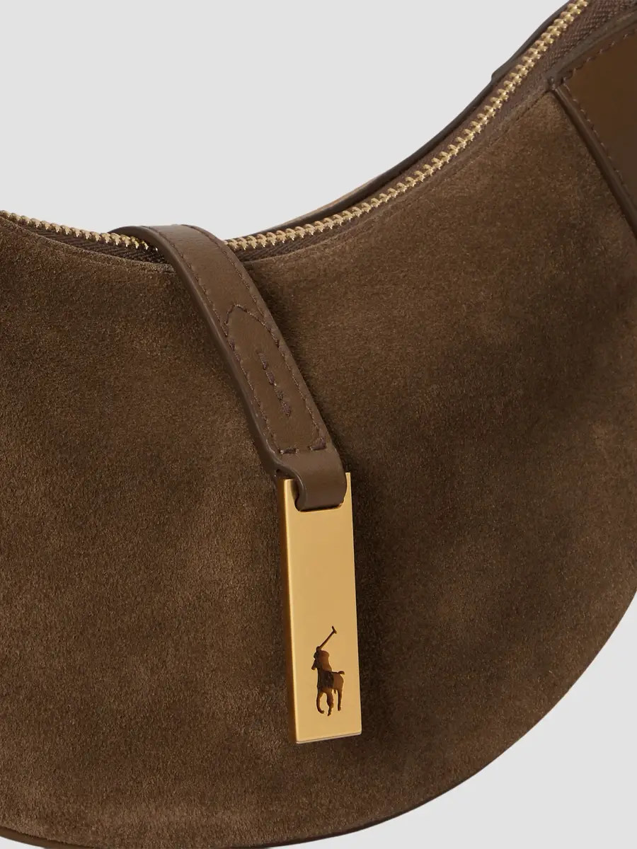 Polo Ralph Lauren Women's Suede Shoulder Bag | Thumbnail 7 Polo Ralph Lauren Women's Suede Shoulder Bag | Thumbnail 7