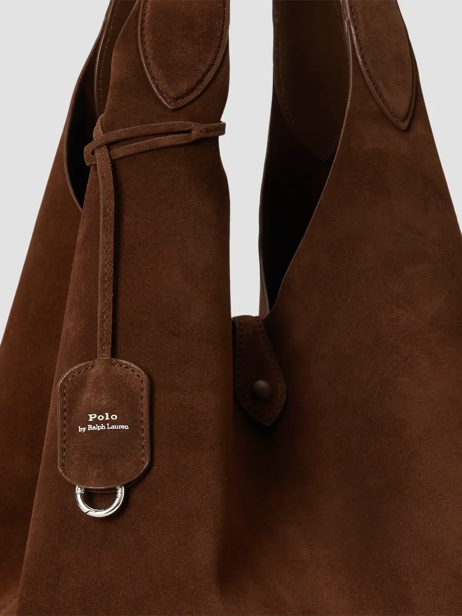 Polo Ralph Lauren Women's Polo Play Large Suede Tote Bag | Thumbnail 6 Polo Ralph Lauren Women's Polo Play Large Suede Tote Bag | Thumbnail 6
