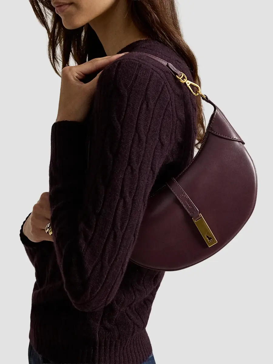 Polo Ralph Lauren Women's Polo ID Mini Leather Shoulder Bag | Thumbnail 2 Polo Ralph Lauren Women's Polo ID Mini Leather Shoulder Bag | Thumbnail 2