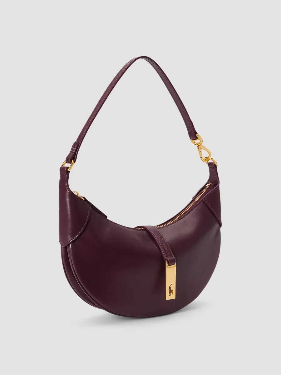 Polo Ralph Lauren Women's Polo ID Mini Leather Shoulder Bag | Thumbnail 4 Polo Ralph Lauren Women's Polo ID Mini Leather Shoulder Bag | Thumbnail 4