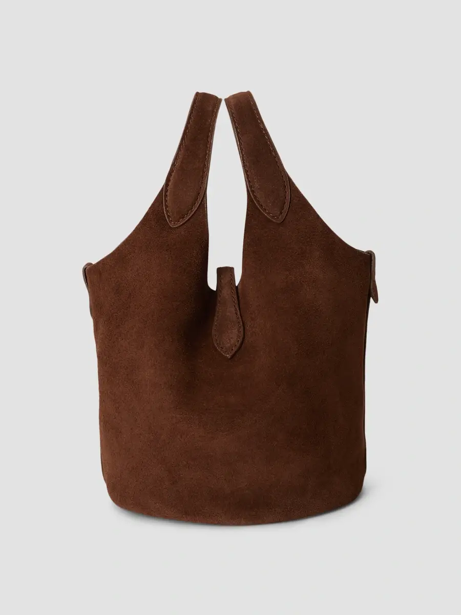 Polo Ralph Lauren Women's Mini Suede Bucket Bag | Thumbnail 3 Polo Ralph Lauren Women's Mini Suede Bucket Bag | Thumbnail 3
