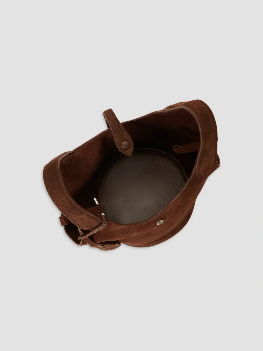 Polo Ralph Lauren Women's Mini Suede Bucket Bag | Thumbnail 5 Polo Ralph Lauren Women's Mini Suede Bucket Bag | Thumbnail 5