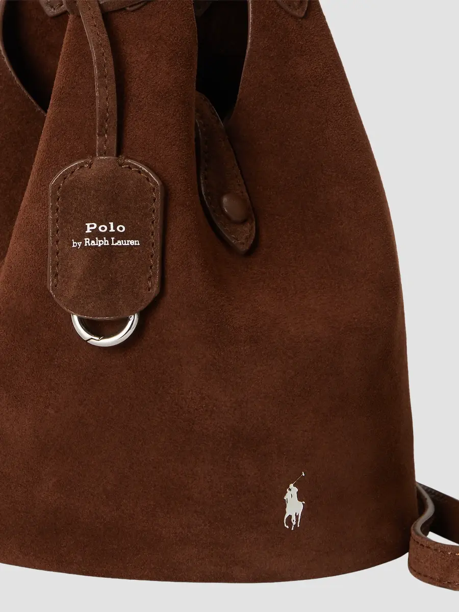 Polo Ralph Lauren Women's Mini Suede Bucket Bag | Thumbnail 6 Polo Ralph Lauren Women's Mini Suede Bucket Bag | Thumbnail 6