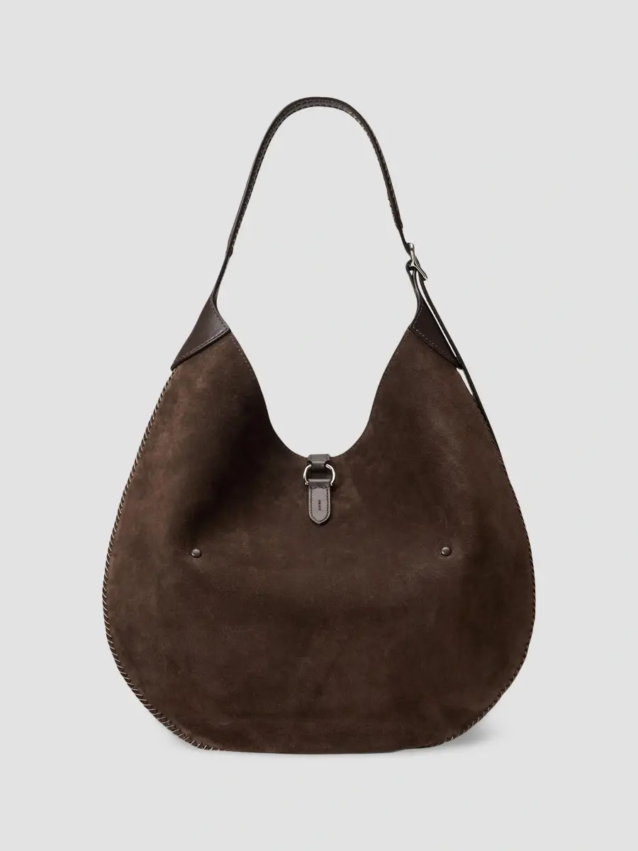 Polo Ralph Lauren Women's Polo ID Suede Western Large Shoulder Bag | Thumbnail 6 Polo Ralph Lauren Women's Polo ID Suede Western Large Shoulder Bag | Thumbnail 6