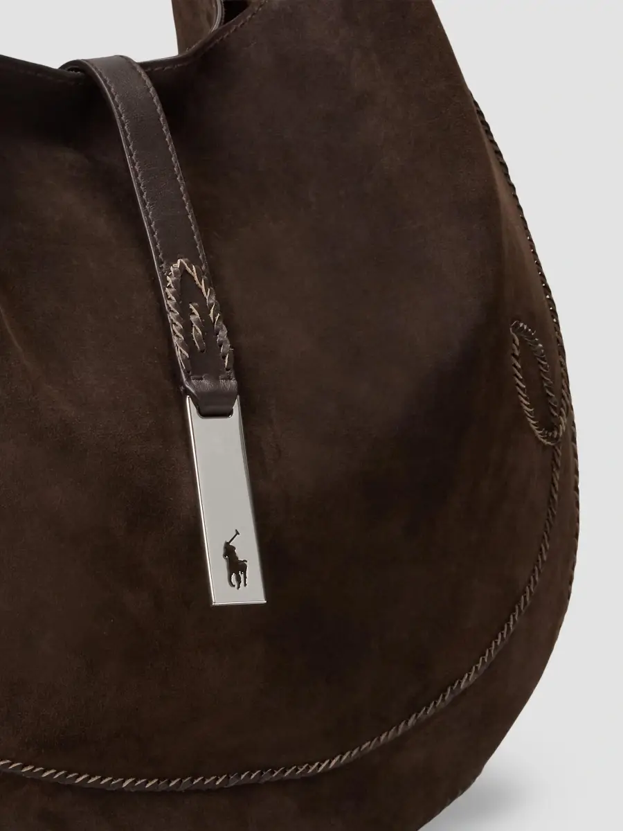 Polo Ralph Lauren Women's Polo ID Suede Western Large Shoulder Bag | Thumbnail 8 Polo Ralph Lauren Women's Polo ID Suede Western Large Shoulder Bag | Thumbnail 8