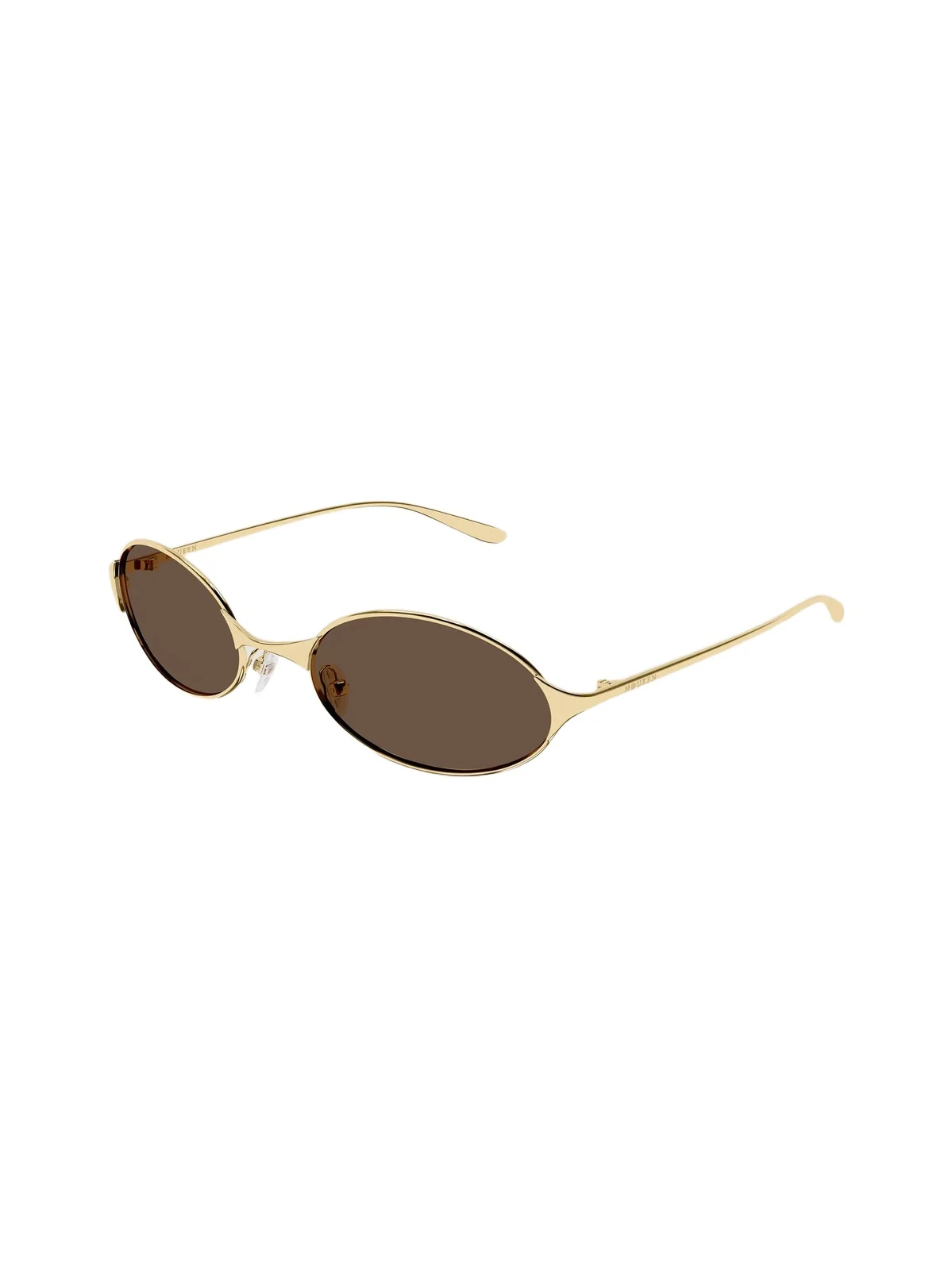 Alexander McQueen Women's Logo 55MM Neo Oval Metal Sunglasses