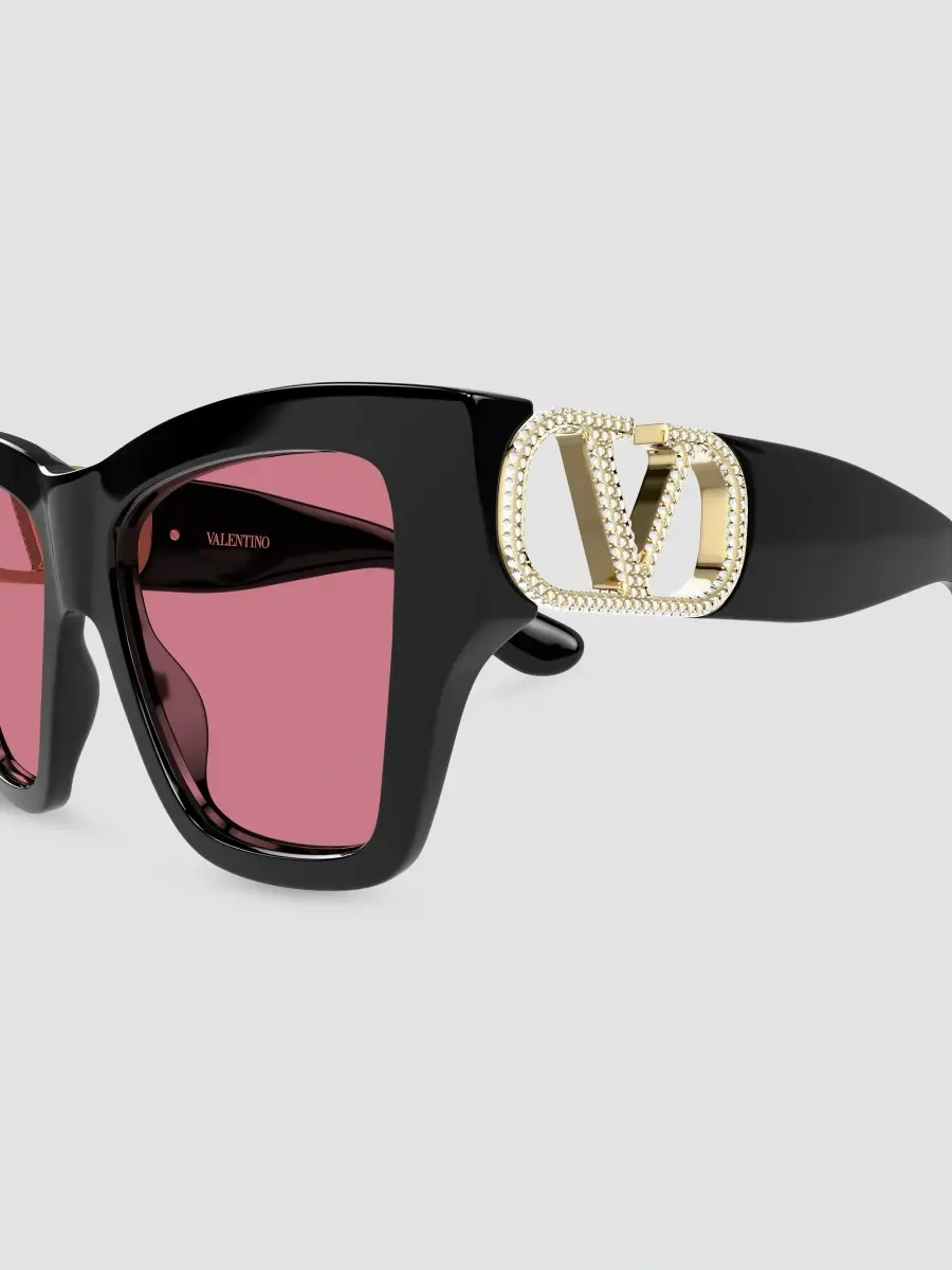 Valentino Women's V Logo Vg0052S V Combi 53MM Crystal Butterfly Sunglasses | Thumbnail 3