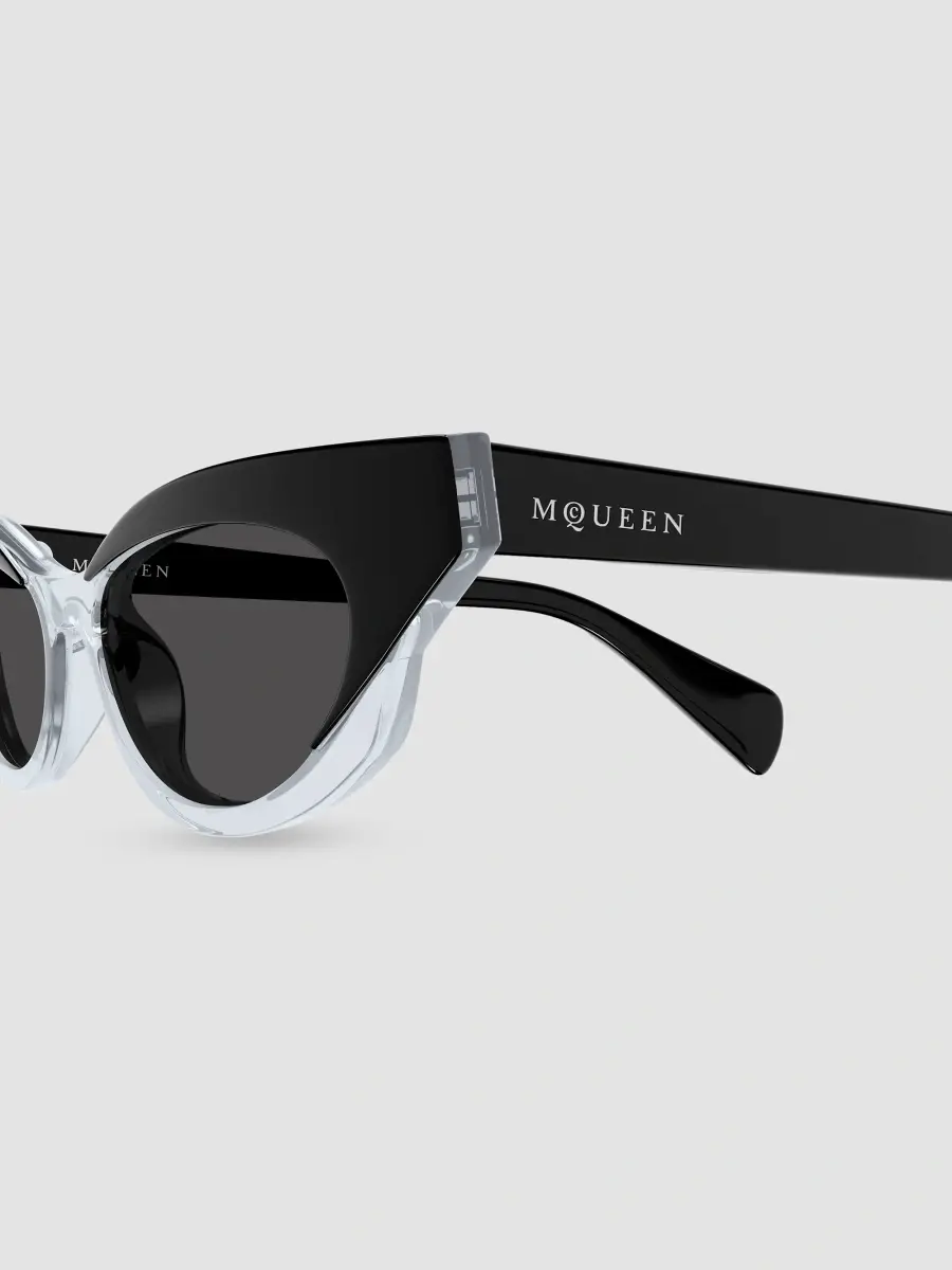 Alexander McQueen Women's Logo Bilayer 52MM Cat-Eye Sunglasses | Thumbnail 3