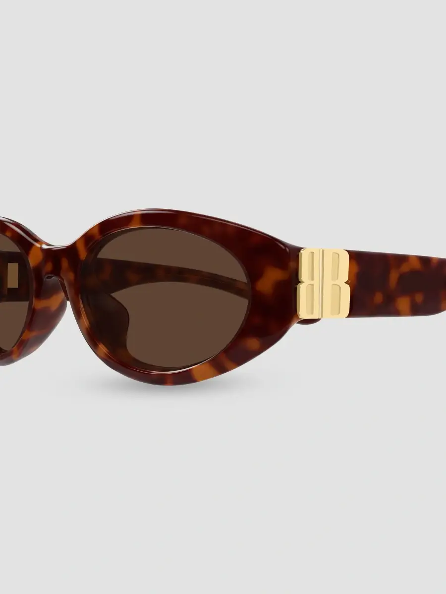 Balenciaga Women's Everyday Bb0507Sk Cosmo 55MM Oval Sunglasses | Thumbnail 3