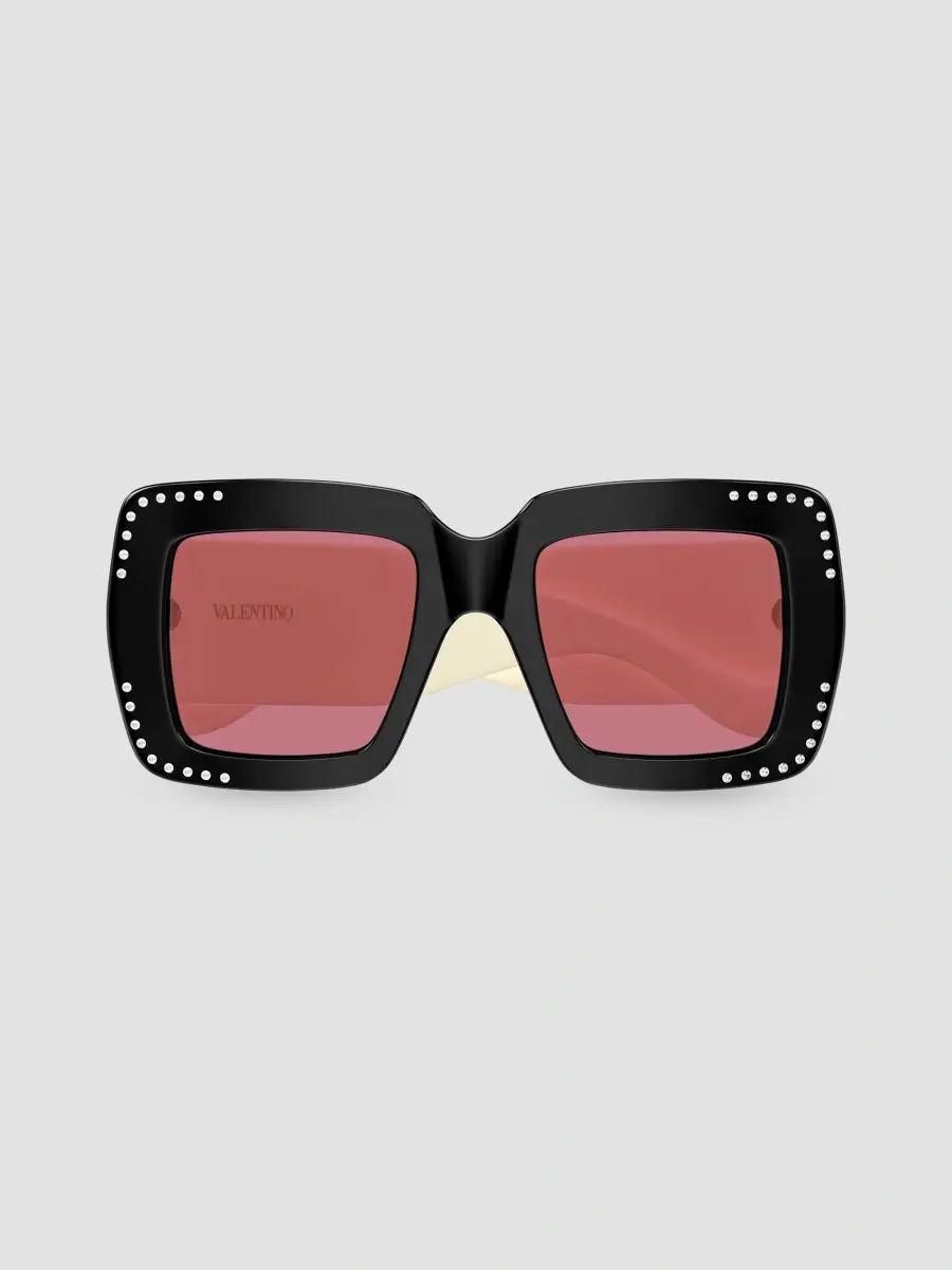 Valentino Women's V Logo Vg0056S Viva Superstar 51MM Crystal Squared Sunglasses | Thumbnail 2
