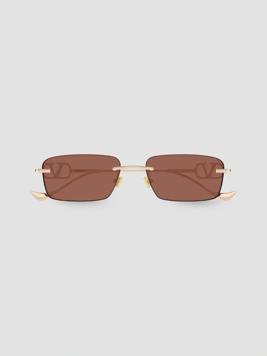 Valentino Women's VLogo 55MM Bejewelled Rimless Rectangular Sunglasses | Thumbnail 2 Valentino Women's VLogo 55MM Bejewelled Rimless Rectangular Sunglasses | Thumbnail 2
