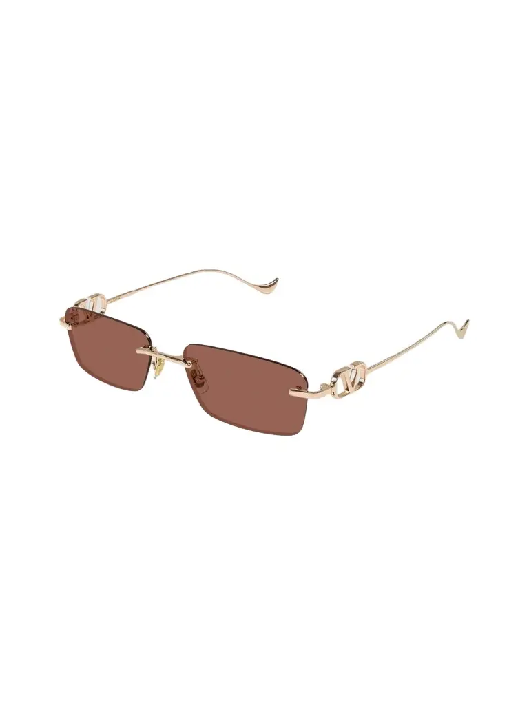 Women's VLogo 55MM Bejewelled Rimless Rectangular Sunglasses Women's VLogo 55MM Bejewelled Rimless Rectangular Sunglasses