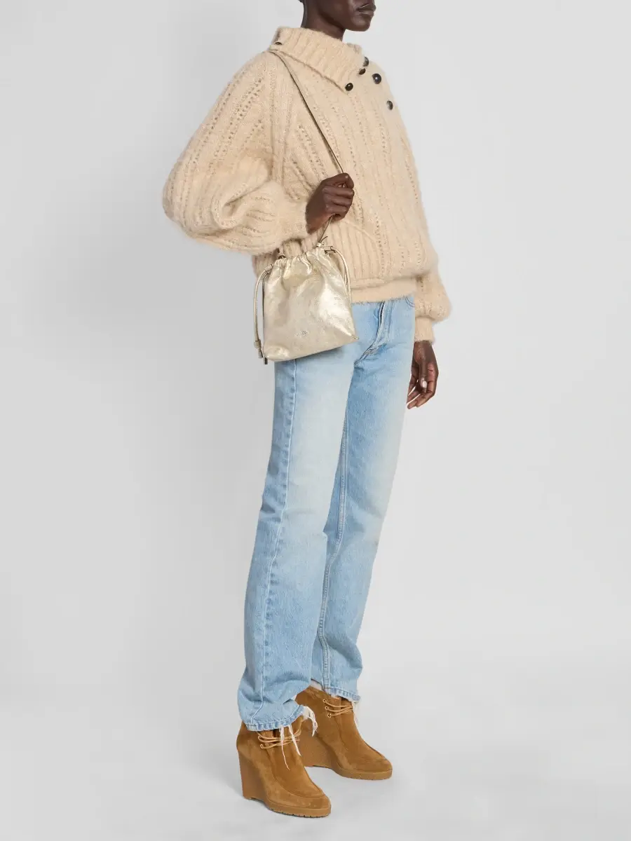 Isabel Marant Women's Silven Metallic Leather Mini Shoulder Bag | Thumbnail 2 Isabel Marant Women's Silven Metallic Leather Mini Shoulder Bag | Thumbnail 2