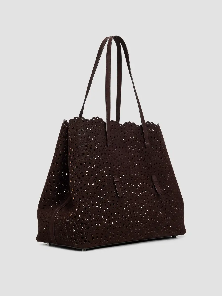 Alaïa Women's Mina 37 Vienne Wave Leather Tote Bag | Thumbnail 3 Alaïa Women's Mina 37 Vienne Wave Leather Tote Bag | Thumbnail 3