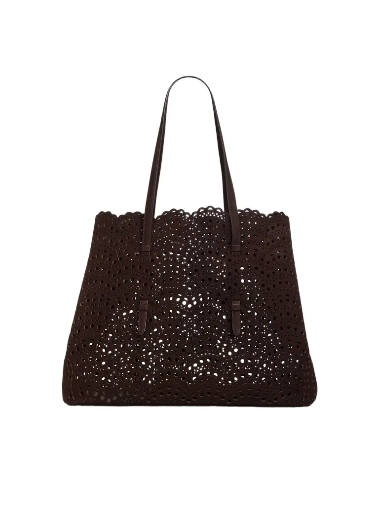 Women's Mina 37 Vienne Wave Leather Tote Bag Women's Mina 37 Vienne Wave Leather Tote Bag