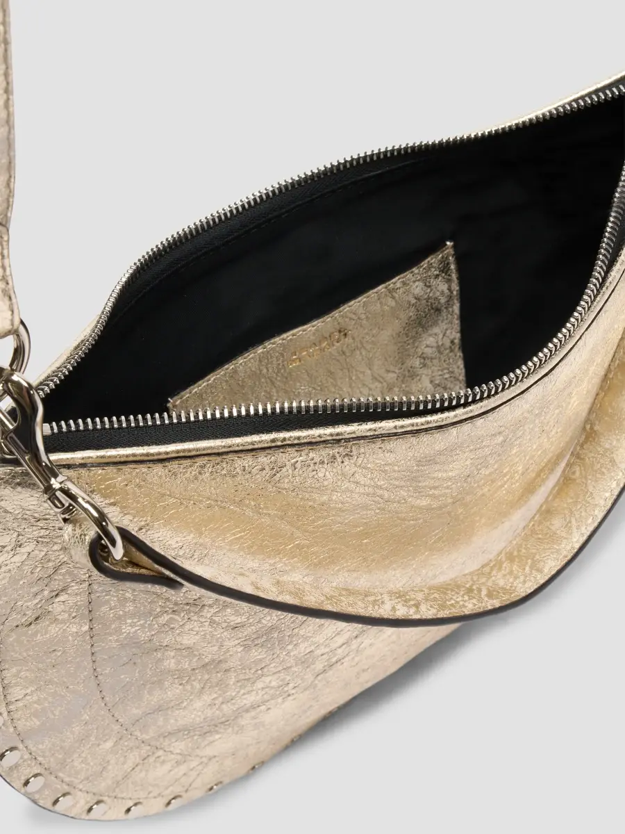 Isabel Marant Women's Oskan Metallic Leather Shoulder Bag | Thumbnail 3
