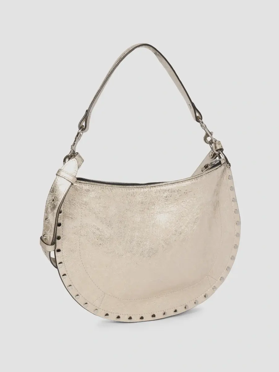 Isabel Marant Women's Oskan Metallic Leather Shoulder Bag | Thumbnail 4