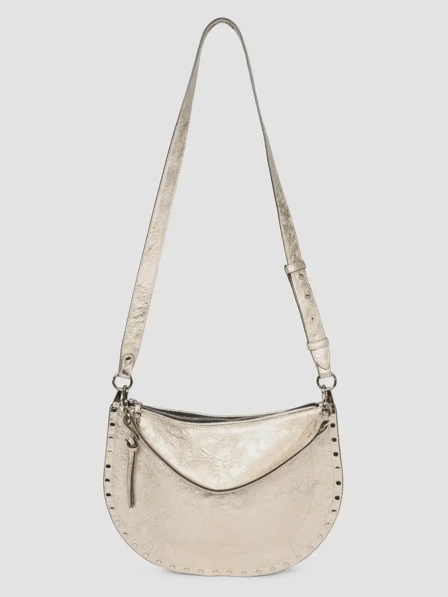 Isabel Marant Women's Oskan Metallic Leather Shoulder Bag | Thumbnail 6