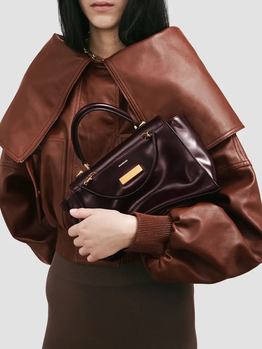 Balenciaga Women's Hourglass Avenue Small Top Handle Bag | Thumbnail 3