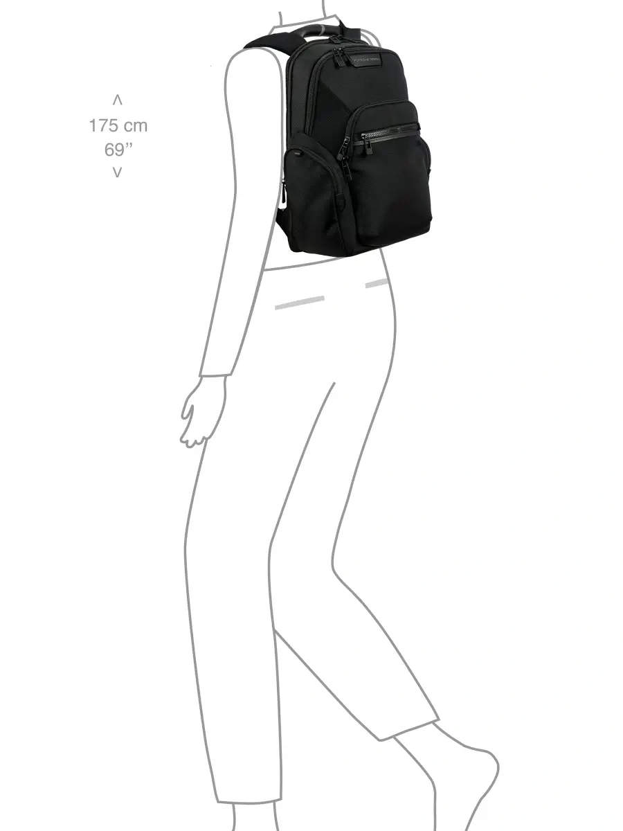 Porsche Design Men's Roadster Small Nylon Backpack | Thumbnail 9