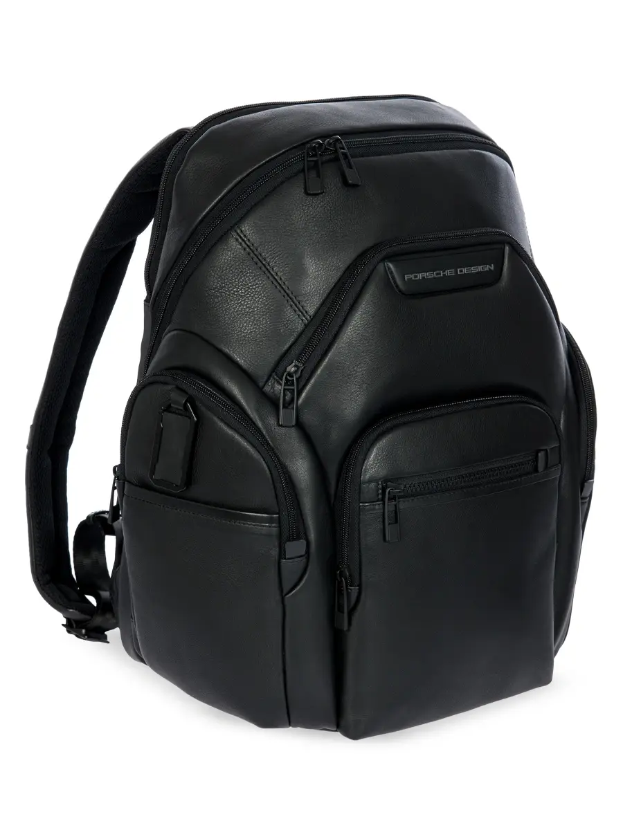 Porsche Design Men's Roadster Large Leather Backpack | Thumbnail 2