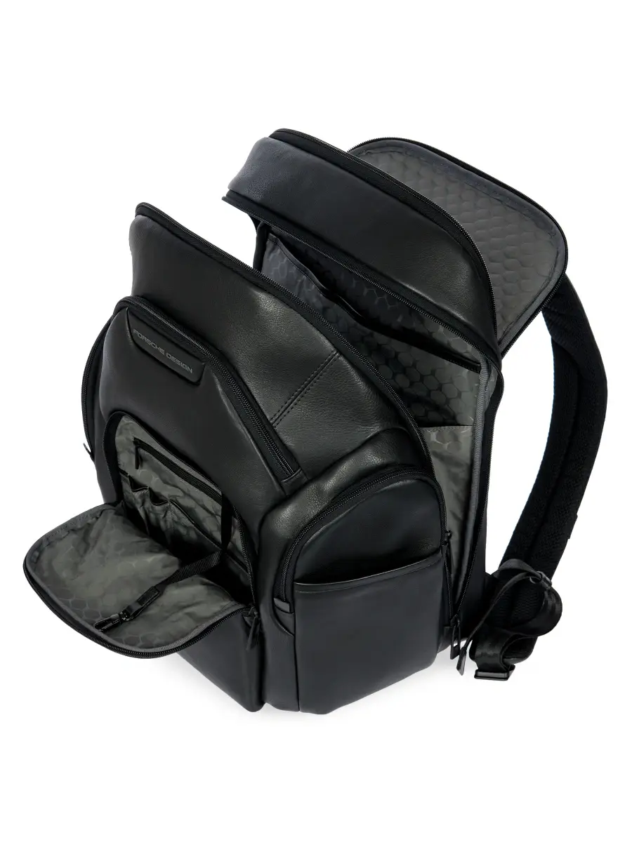 Porsche Design Men's Roadster Large Leather Backpack | Thumbnail 5