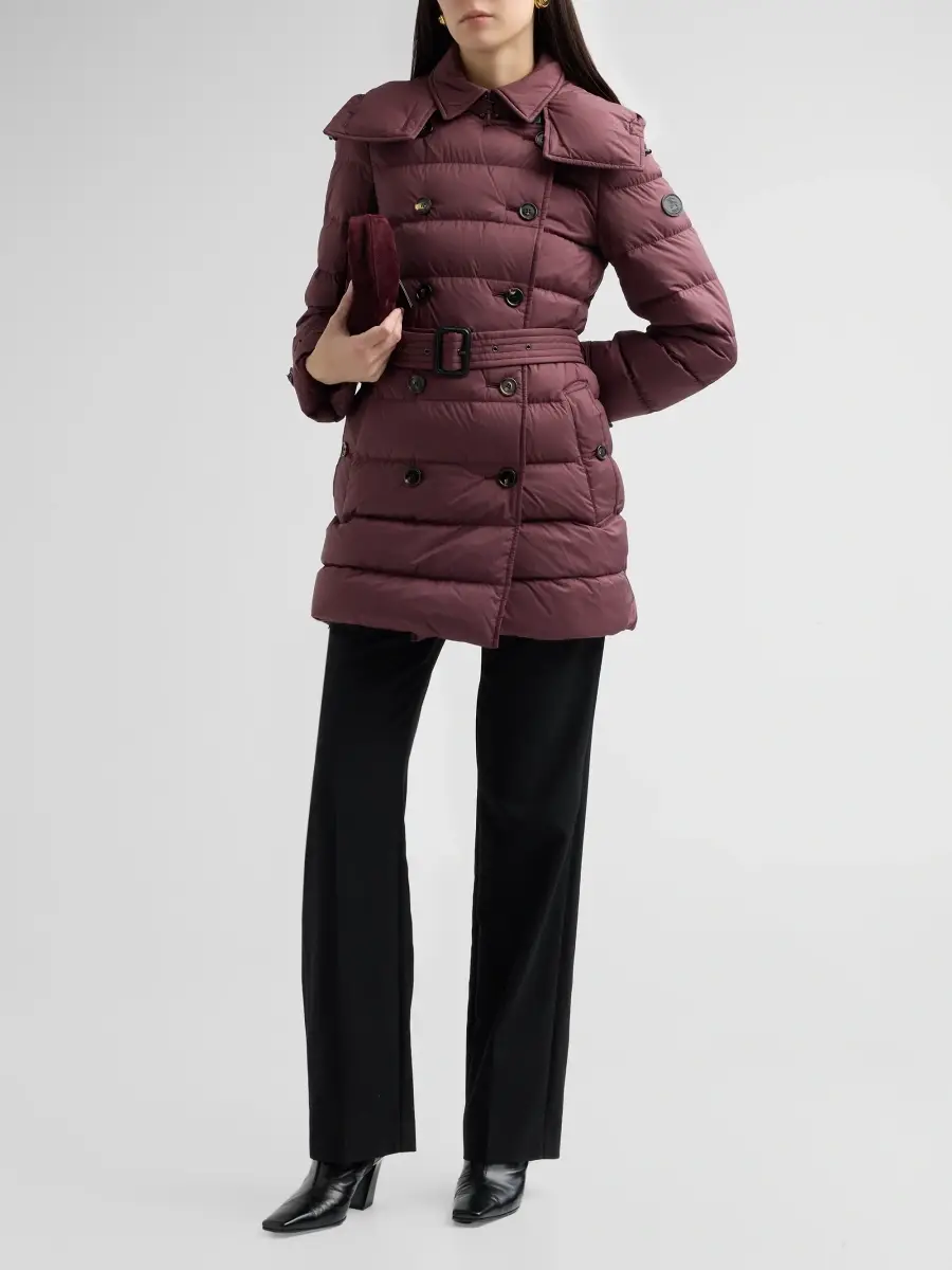 Burberry Women's Audley Belted Double-Breasted Puffer Coat | Thumbnail 2 Burberry Women's Audley Belted Double-Breasted Puffer Coat | Thumbnail 2