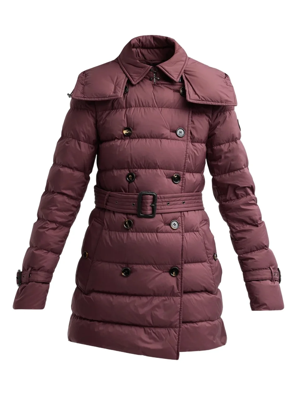 Burberry Women's Audley Belted Double-Breasted Puffer Coat