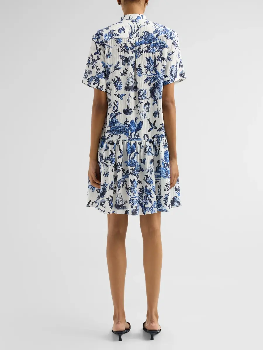 Erdem Women's Crinkled Floral Jacquard Mini Shirtdress | Thumbnail 3 Erdem Women's Crinkled Floral Jacquard Mini Shirtdress | Thumbnail 3