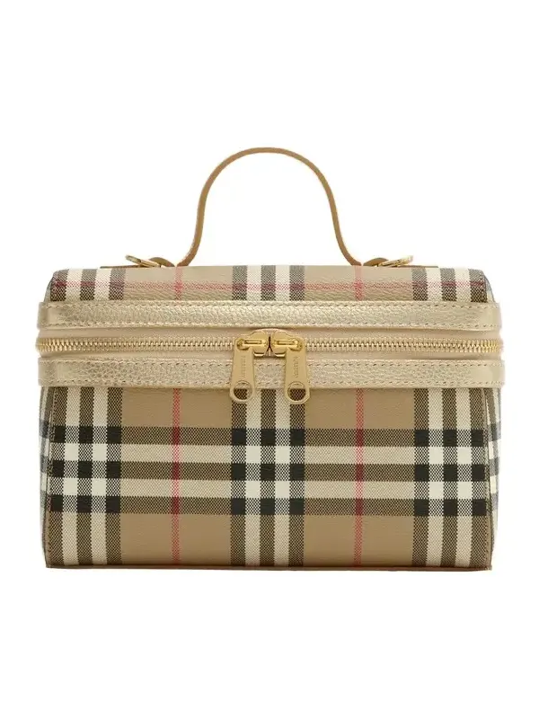 Women's Check Vanity Case Women's Check Vanity Case