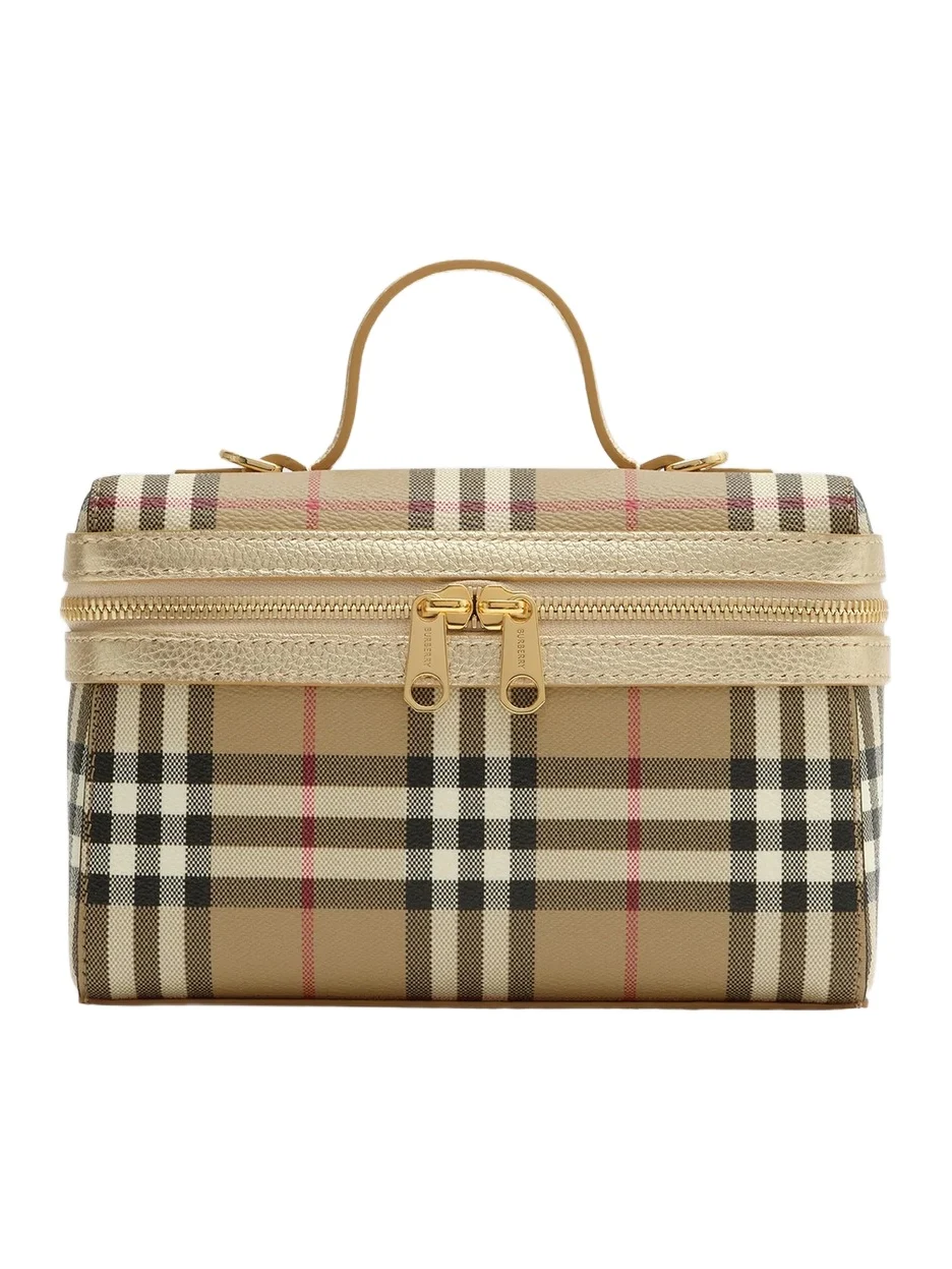 Women's Check Vanity Case