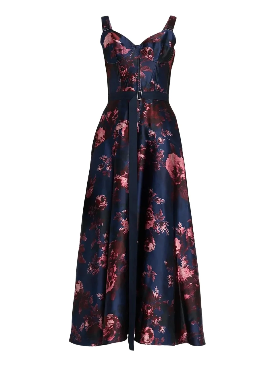 Erdem Women's Floral Belted Midi Dress