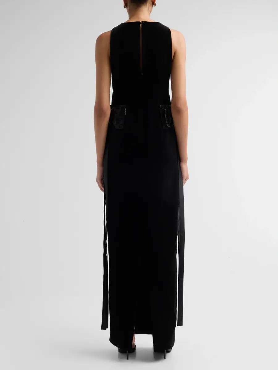 Self-Portrait Women's Bow-Side Velvet Gown | Thumbnail 3 Self-Portrait Women's Bow-Side Velvet Gown | Thumbnail 3