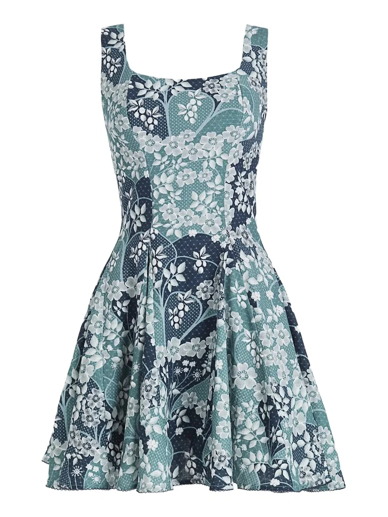 Agua Bendita Women's ?Kristen Glazia Floral Jacquard Mini Dress