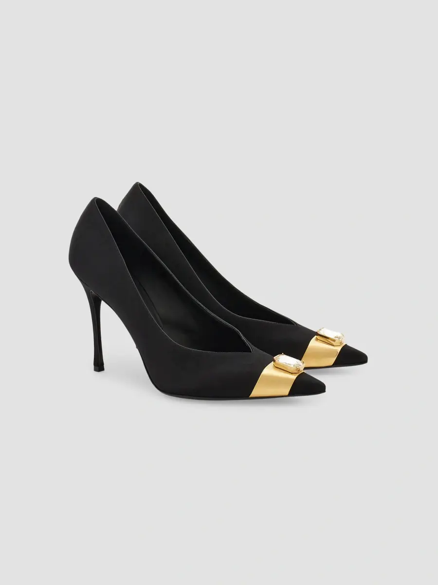 Ferragamo Women's Dolie 95MM Crystal-Embellished Velvet Pumps | Thumbnail 2 Ferragamo Women's Dolie 95MM Crystal-Embellished Velvet Pumps | Thumbnail 2