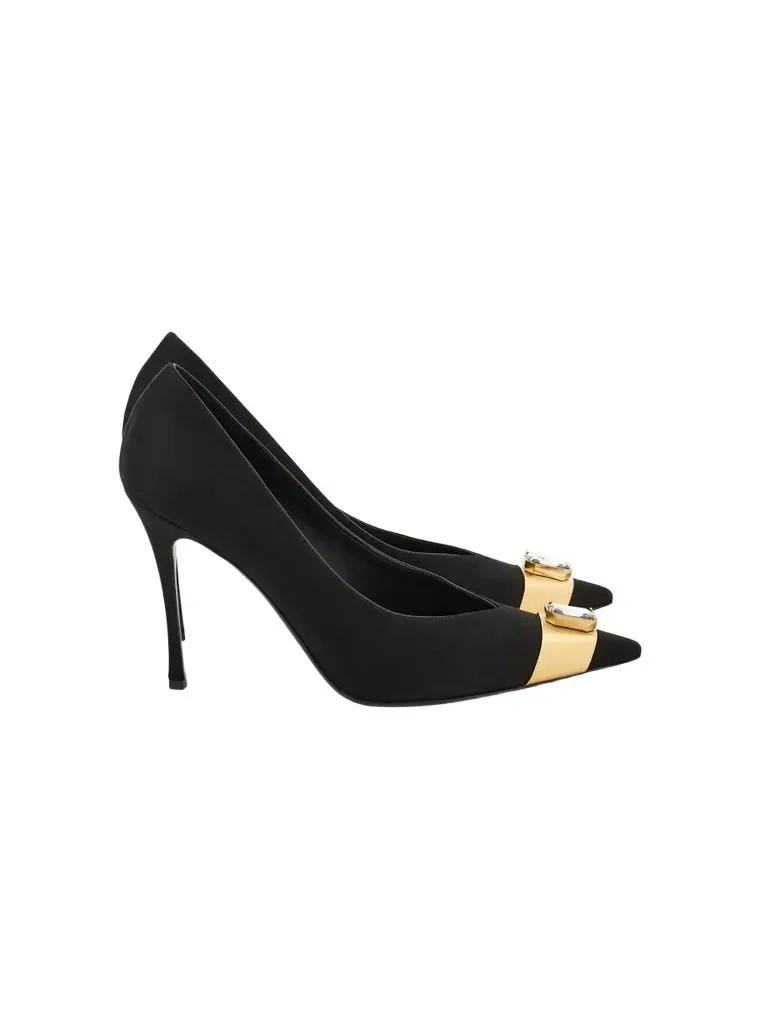 Ferragamo Women's Dolie 95MM Crystal-Embellished Velvet Pumps