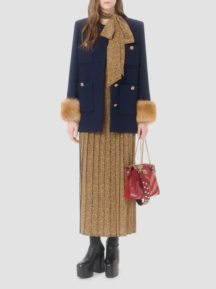Valentino Women's Caban in Plain Wool Tweed | Thumbnail 2 Valentino Women's Caban in Plain Wool Tweed | Thumbnail 2