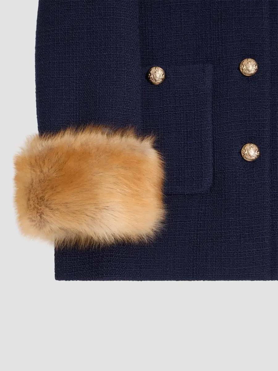 Valentino Women's Caban in Plain Wool Tweed | Thumbnail 7 Valentino Women's Caban in Plain Wool Tweed | Thumbnail 7