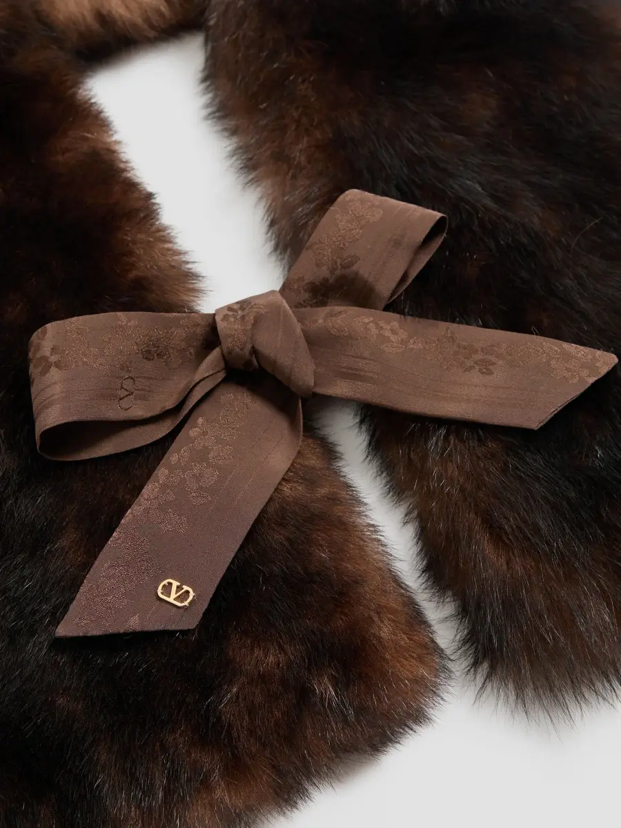 Valentino Women's Lamb Fur Scarf | Thumbnail 4 Valentino Women's Lamb Fur Scarf | Thumbnail 4