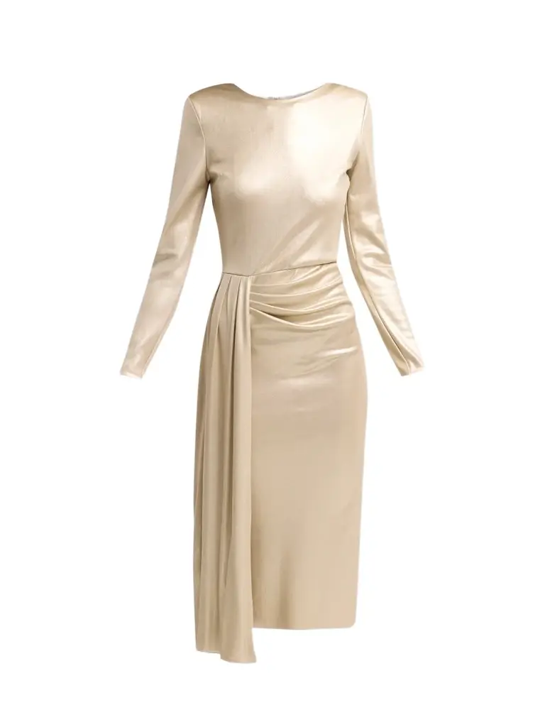 Chiara Boni La Petite Robe Women's Esha Splendid Metallic Midi Dress