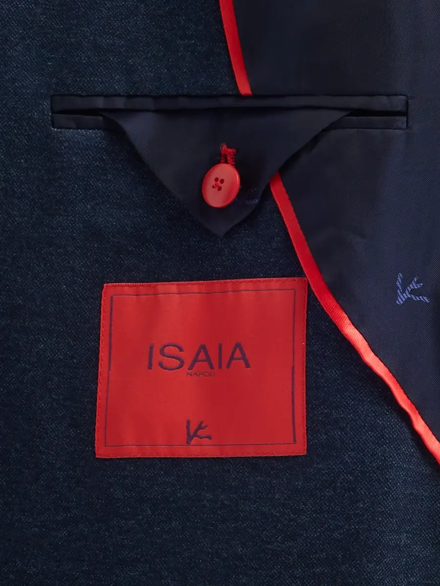 Isaia Men's Cotton-Jersey Single-Breasted Blazer | Thumbnail 6