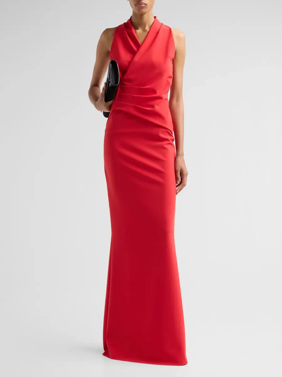 Chiara Boni La Petite Robe Women's Medey Draped Jersey Surplice Gown | Thumbnail 2 Chiara Boni La Petite Robe Women's Medey Draped Jersey Surplice Gown | Thumbnail 2