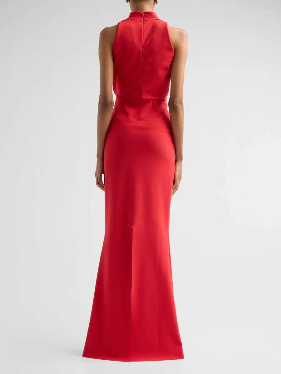 Chiara Boni La Petite Robe Women's Medey Draped Jersey Surplice Gown | Thumbnail 3 Chiara Boni La Petite Robe Women's Medey Draped Jersey Surplice Gown | Thumbnail 3