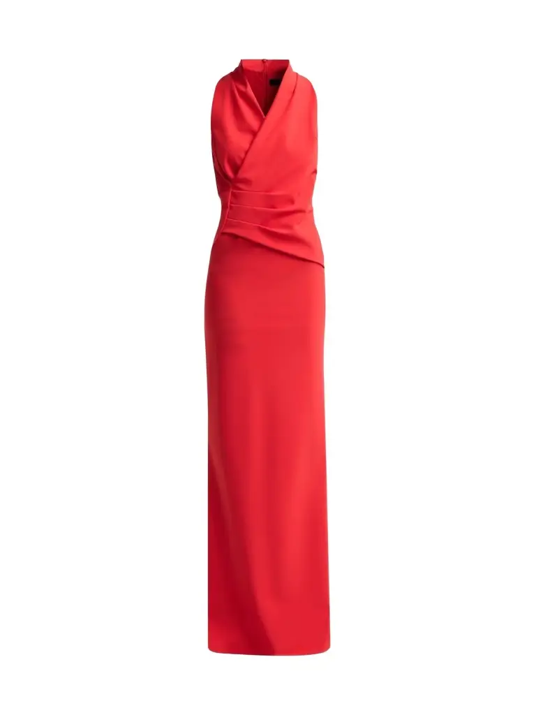 Chiara Boni La Petite Robe Women's Medey Draped Jersey Surplice Gown