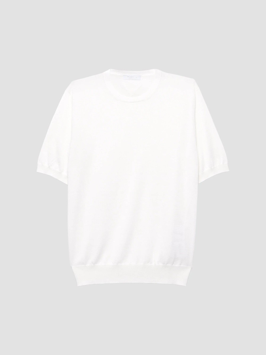 Prada Men's Silk and Cotton Crew-Neck Sweater