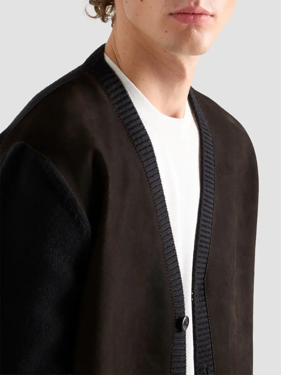 Prada Men's Silk and Cotton Crew-Neck Sweater | Thumbnail 5 Prada Men's Silk and Cotton Crew-Neck Sweater | Thumbnail 5