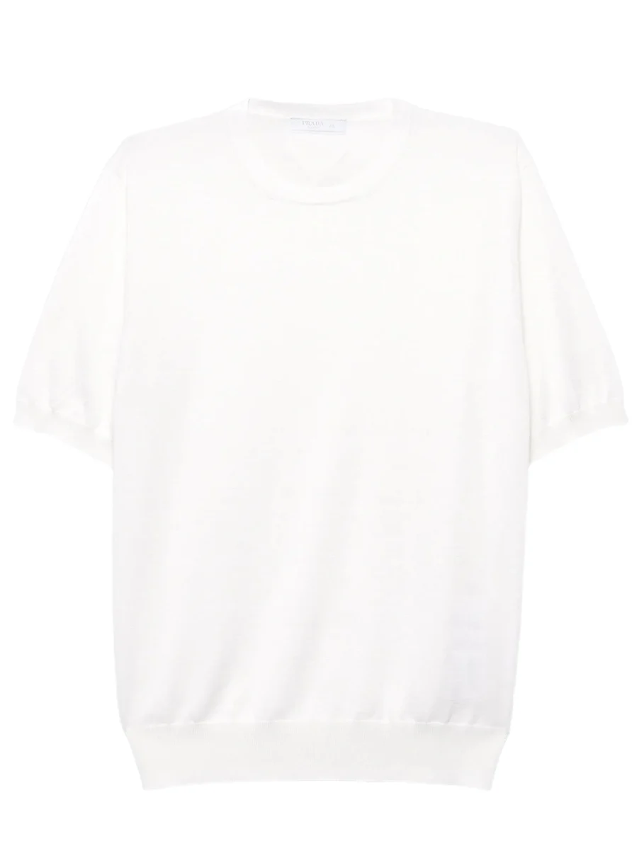 Prada Men's Silk and Cotton Crew-Neck Sweater