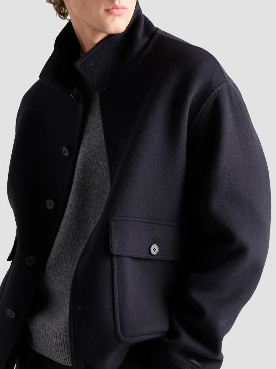 Prada Men's Cashmere Blouson Jacket | Thumbnail 3