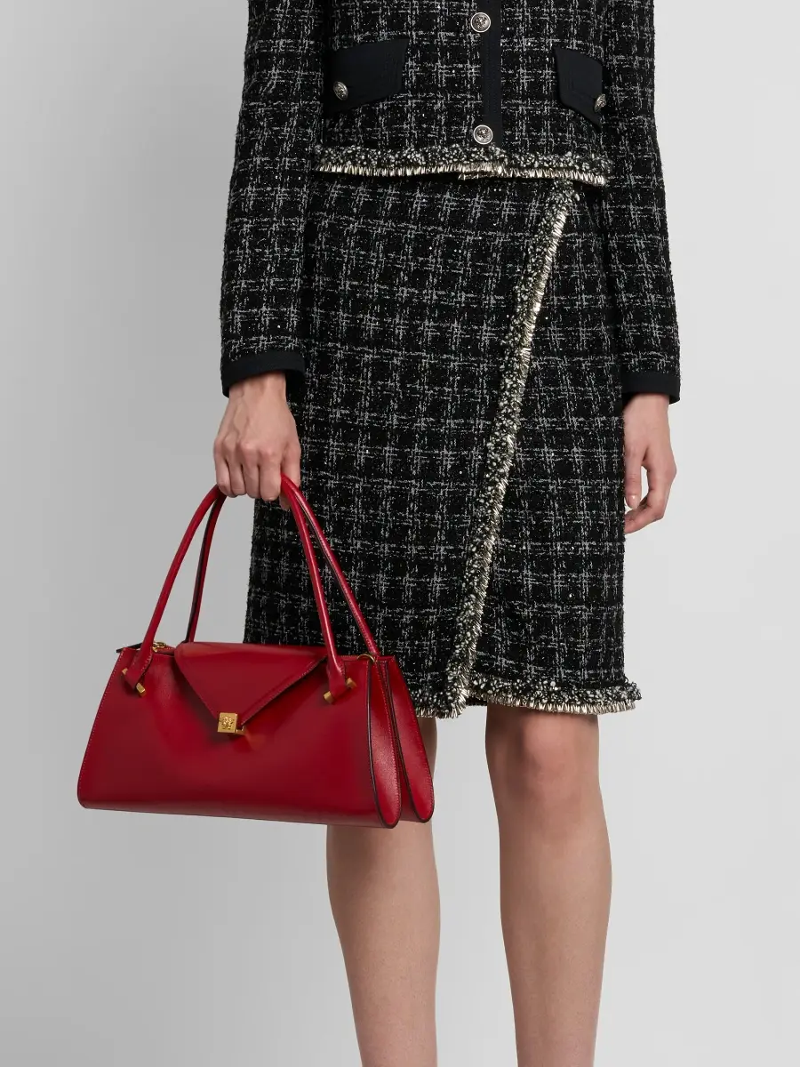 Versace Women's Severine Medium Leather Top Handle Bag | Thumbnail 2